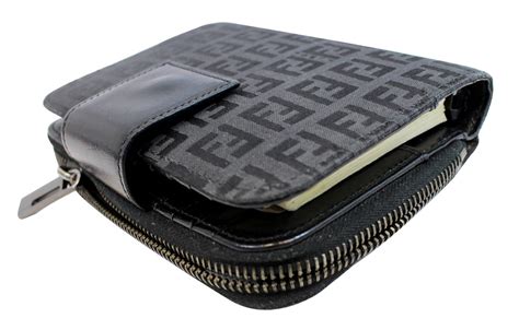 fendi face bi fold wallet|fendi wallet zip around.